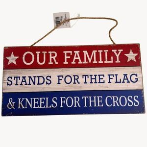 4th of July Wall decorative sign  16”X8”
